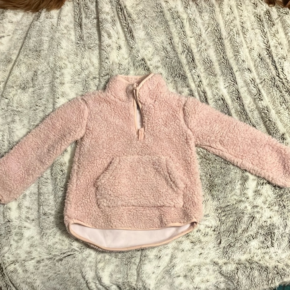 Cozy Pink Fleece Kids Pullover